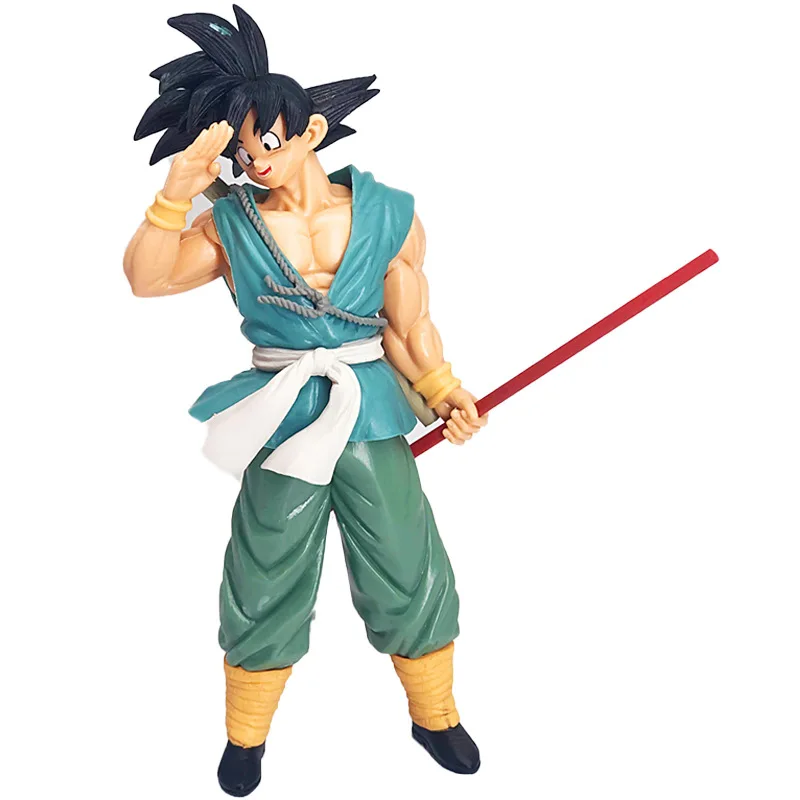 

22cm Anime Dragon Ball Super Goodbye Goku Monkey King PVC Action Figure Master Piece 10th Anniversary Model Toys collect gift