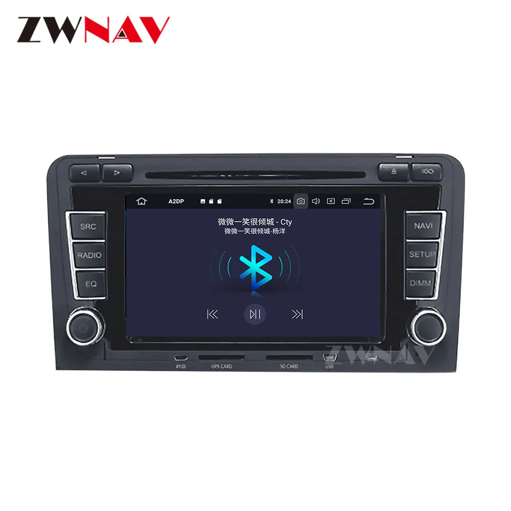 Android 10 PX6 4 + 64G с DSP Carplay IPS экран для AUDI A3 8P S3 2003-2012 RS3 Sportback Мультимедиа Навигация