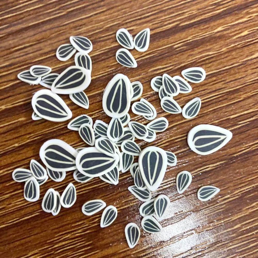 Добавки для набора слайма - милые полимерные глиняные семечки подсыпка для декора телефона "пушистые хрустящие ломтики"