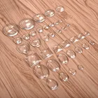 Круглые прозрачные кабошоны овальные квадратные сердца с плоской обратной стороной прозрачное стекло для самодельных ювелирных изделий подвеска ручной работы