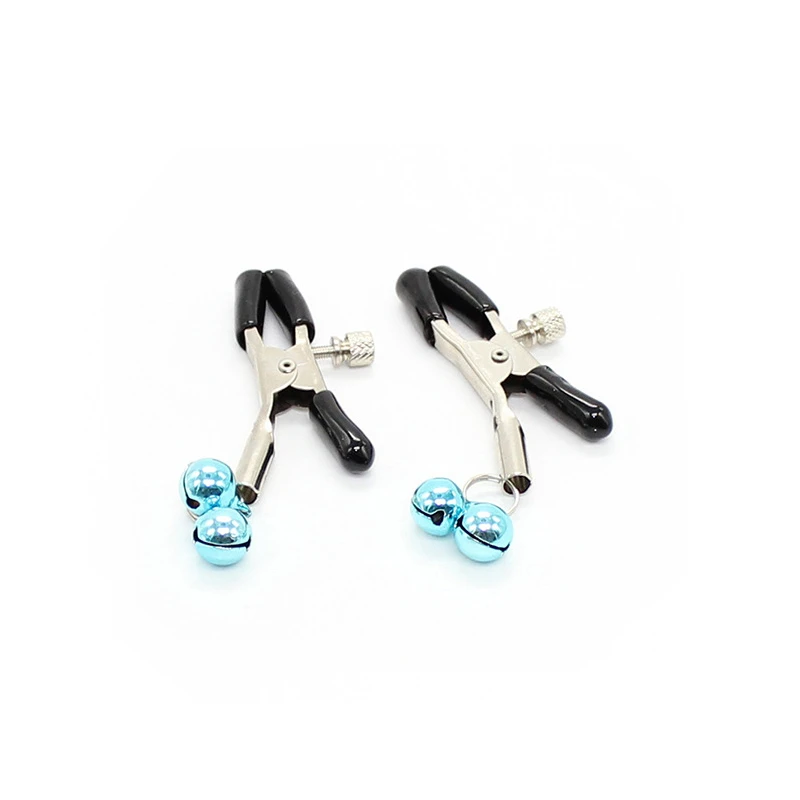 Зажимы для сосков со стальным колокольчиком секс игрушки взрослых зажимы груди