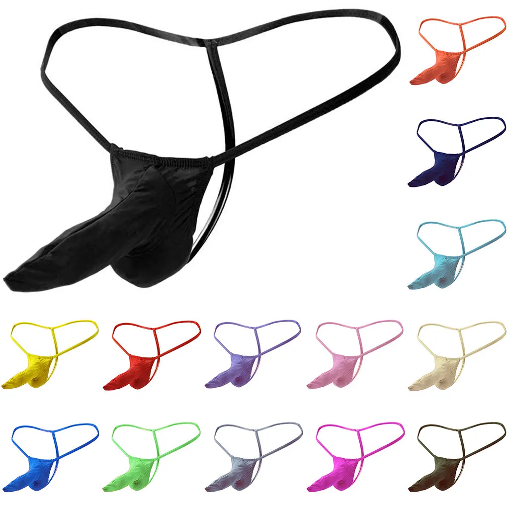 15 цветов мужское сексуальное нижнее белье Танга Hombre Gay Jockstrap Sissy однотонные