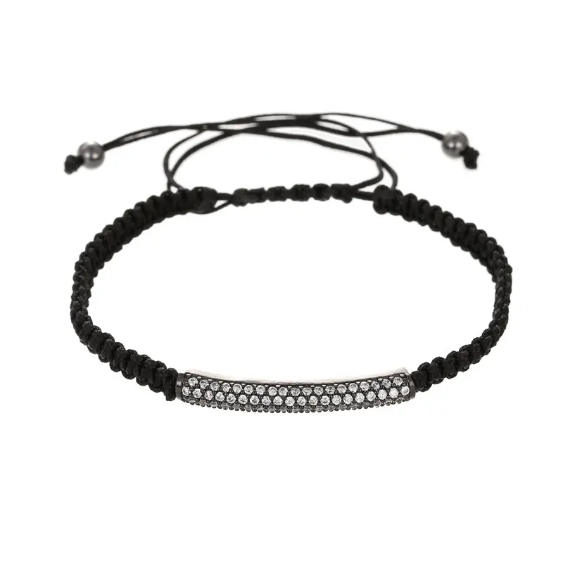 Новинка длинные плетеные браслеты ручной работы с микро-закрепкой из