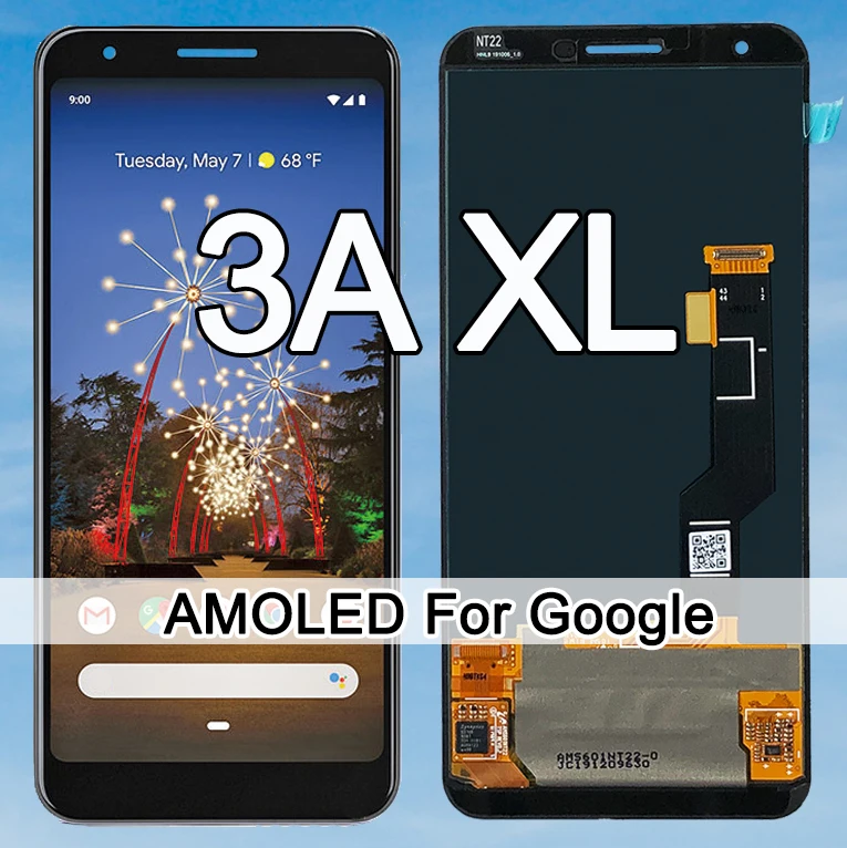 Original Amoled For Google Pixel 3A XL LCD Display Touch Screen Digitizer Assembly G020C G020G G020F Pixel 3AXL LCD Screen