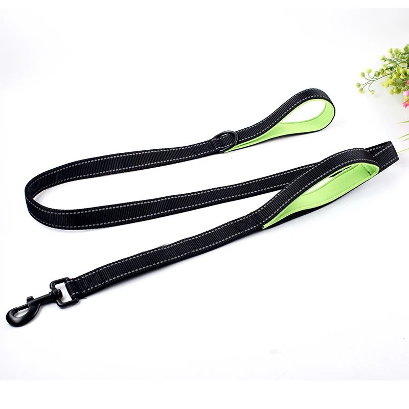 Светоотражающий Поводок для собак нейлоновая веревка бега и отслеживания