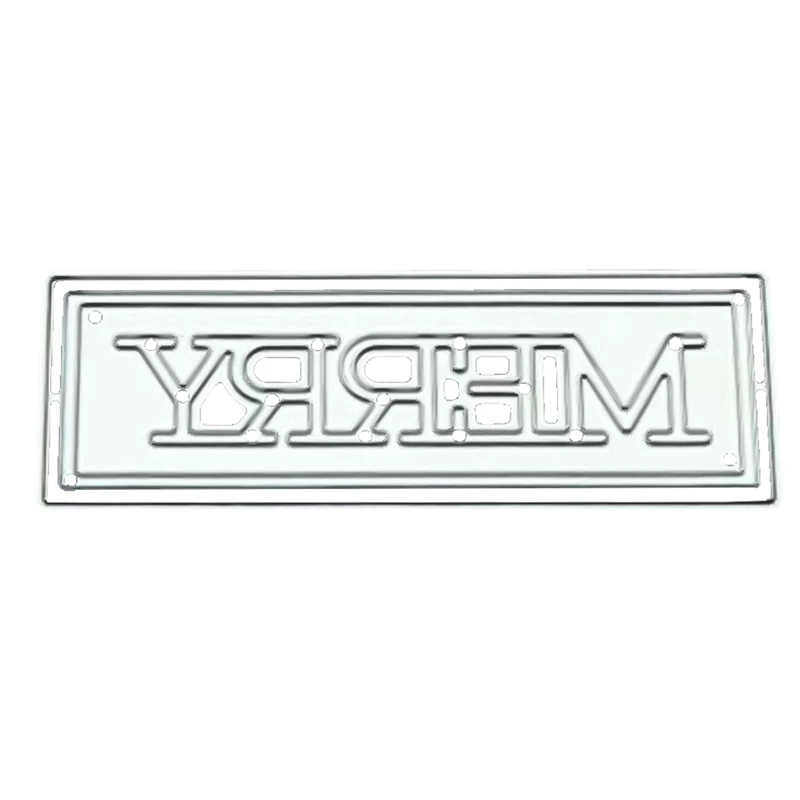 Новые металлические штампы для вырезания счастливая буква скрапбукинга бумаги