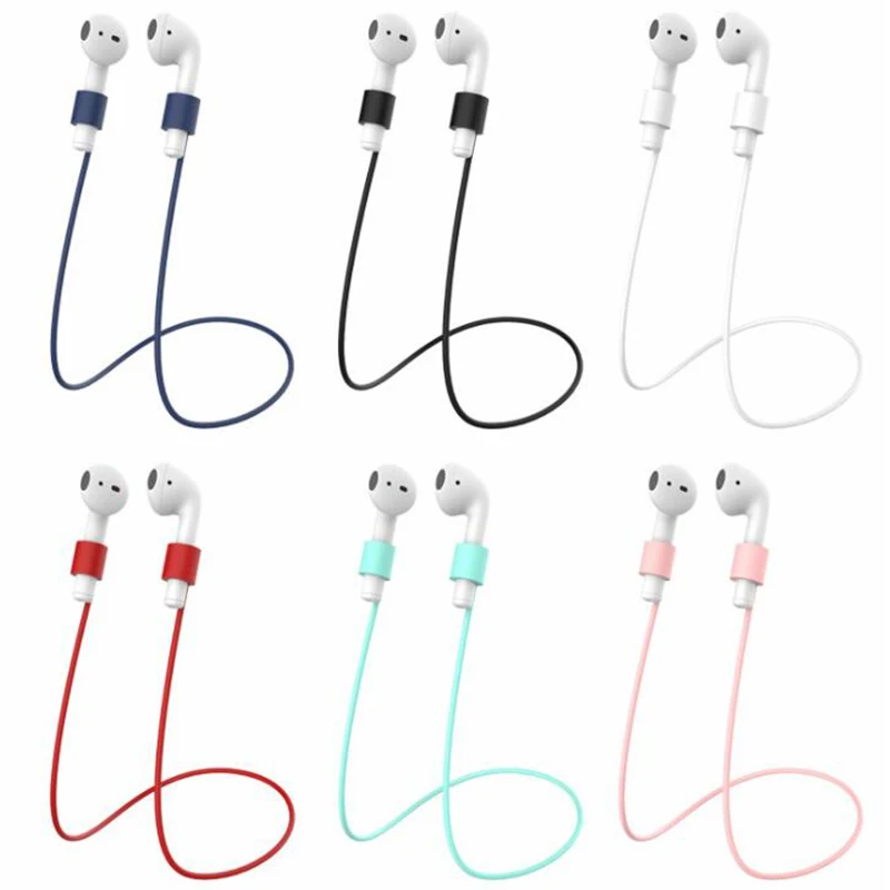 6 IN-1 Cases Lanyard Carabiner Protective Case For AirPods Headphone Silicone Cover Air Pods 2 Accessories Storage Box | Электроника