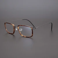 ultralight titanium acetate prescription glasses frame men women vintage square optical eyeglasses denmark brand design eyewear