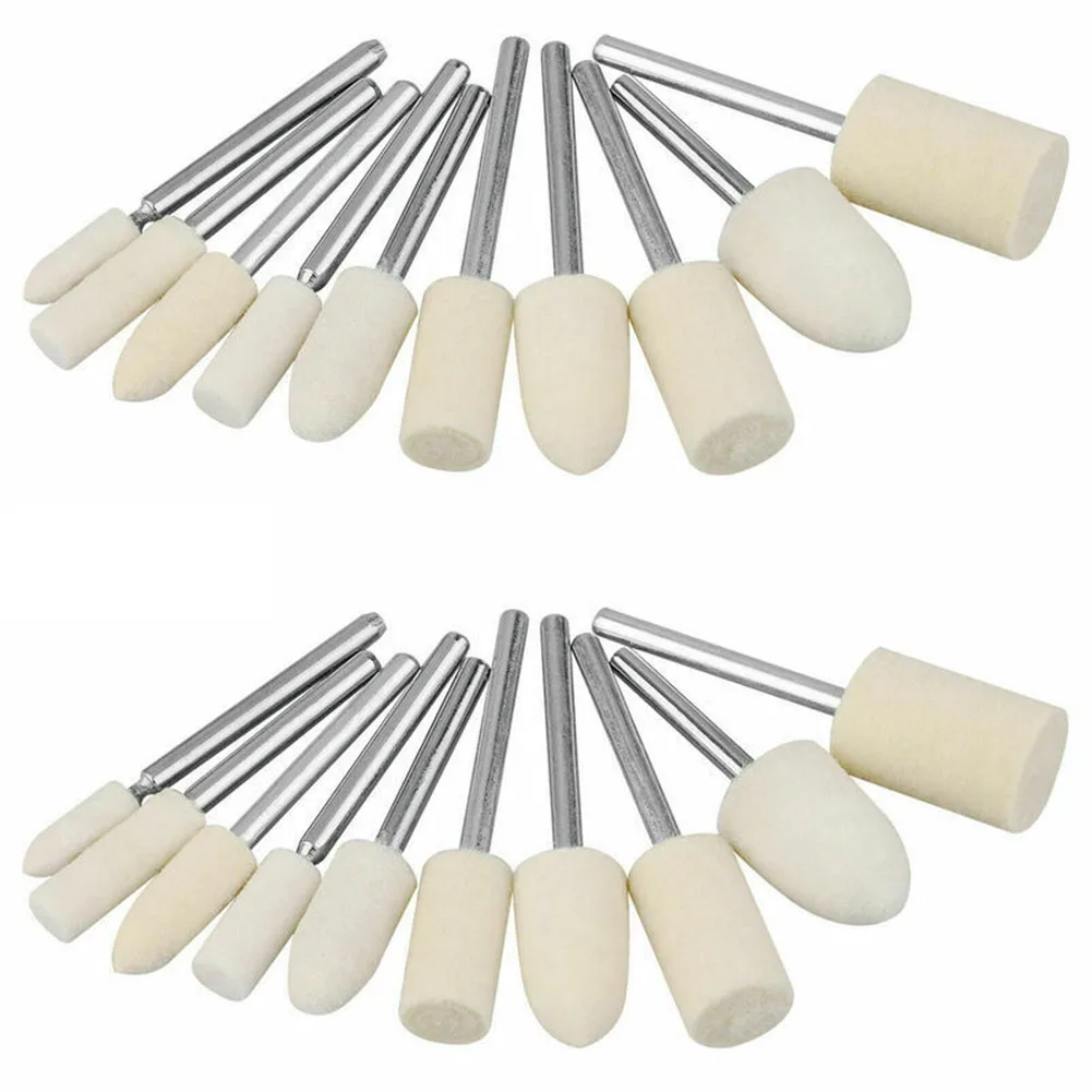 

20 шт., электрические металлические биты для полировки