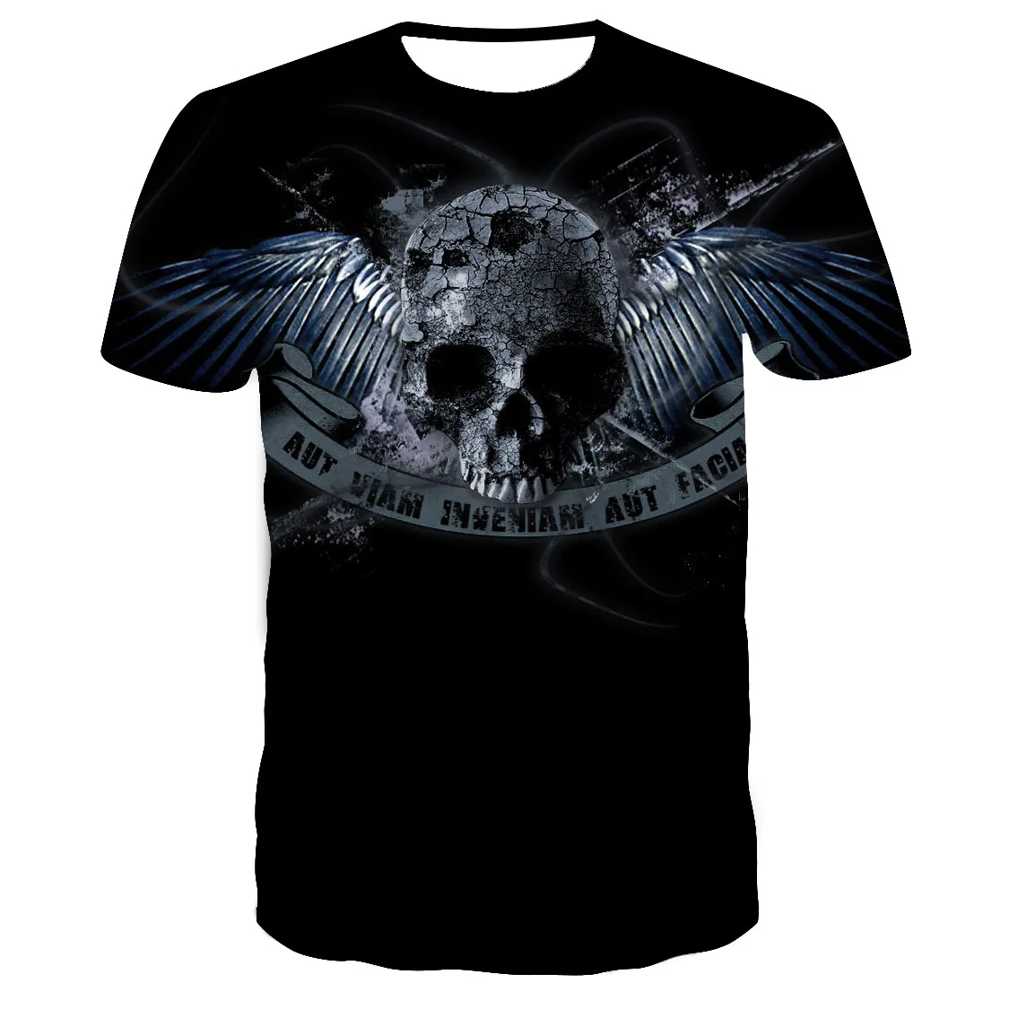 Shunprinces магазин пламени футболка террорист зла для мужчин дьявола с короткими