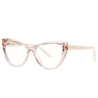 women chic cat eye style designer eyeglasses tr90 spring hinge finished myopia transparent optical glasses eyewear frame 1 25