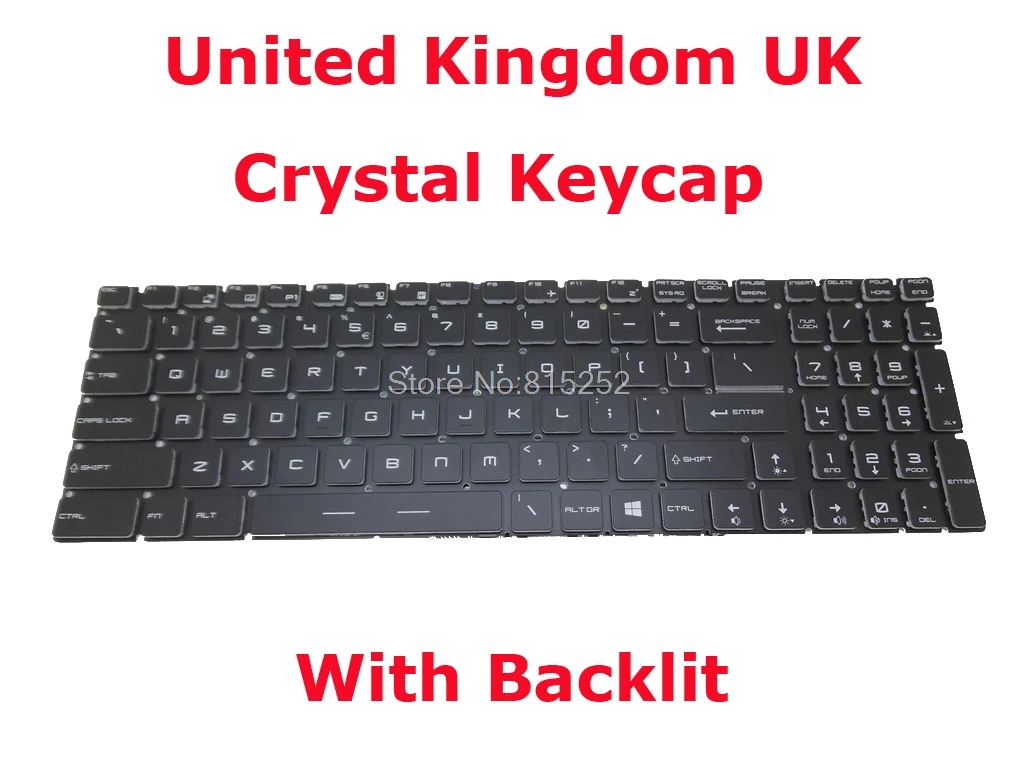 Клавиатура с подсветкой для MSI PX60 6QD 6QE WS60 6QH 6QI 6QJ 7RJ WS72 WT72 2OK 2OL 6QL 6QM 6QN 6QK GE62 2QE 2QF 2QC 2QD 2QL
