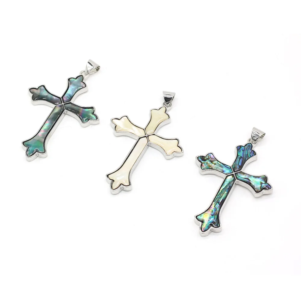 

New Stainless Steel Cross Alloy Pendants Christian Cross for Women&Man Necklace Jewelry Making Accessories