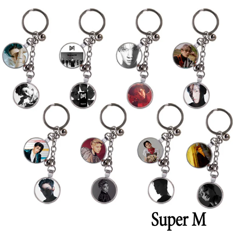Мини альбом Kpop SuperM JOPPING супер м Брелок с подвеской KAI LUCAS TAEMIN TAEYONG BAEKHUYUN TEN
