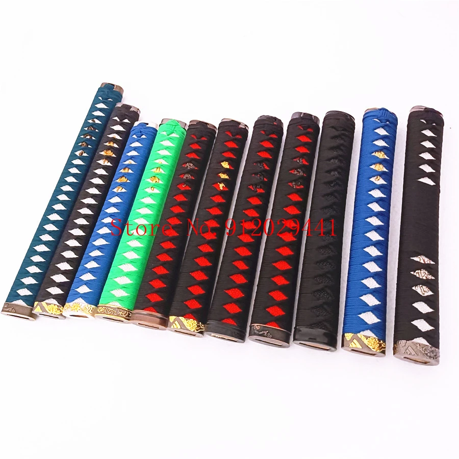 26CM*30CM*35CM* Handmade Japanese Samurai Sword Handle Set Kirsite Tsuka/Fuchi Kashira Nice Katana/Wakizashi DIY Accessory - купить по