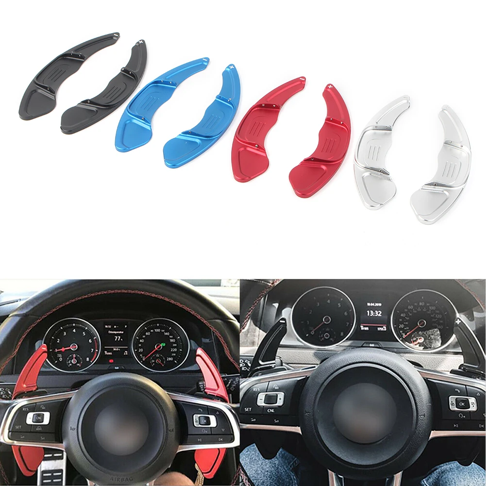 

Car Steering Wheel Paddle Shift Shifters Extension For VW Volkswagen GOLF 7 GTI R-Line MK7 2015 2016 2017 2018 2019