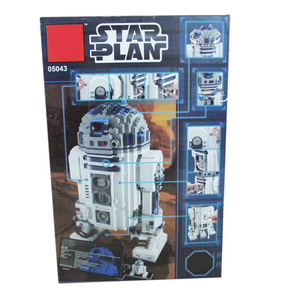 Звездные войны Робот R2D2 строительные блоки игрушки|Блочные конструкторы| |