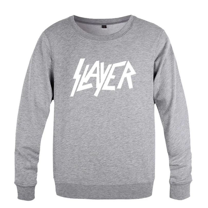 

Slayer Rock Sweatshirts Men Spring Autumn Long Sleeve O-Neck Pullover Casual Man Hip Hop Streetwear Sport Fitness Hoody Coat