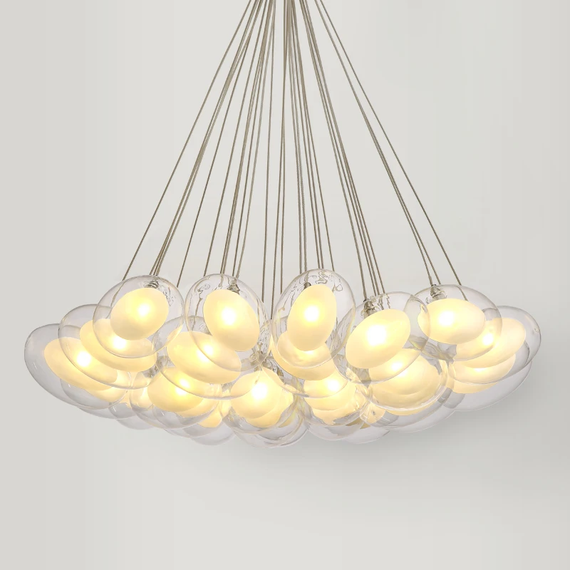 Goedkoop Moderne Led Ovale Ei Glas Bal Hanger Licht 90-265 V Helder Glas Led Hanglamp Bar Eetkamer Opknoping Licht Luminaria
