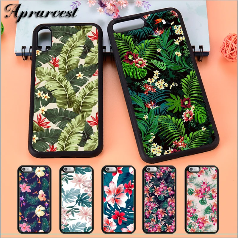 Чехол для телефона Aprarvest с тропическими пальмами, листьями, растениями, чехол для iPhone 5 5S SE 6 6S 7 8 PLUS X XS XR MAX 11 PRO Чехол для телефона Aprarvest с тропическими пальмами, листьями, растениями, чехол для iPhone 5 5S SE 6 6S 7 8 PLUS X XS XR MAX 11 PRO