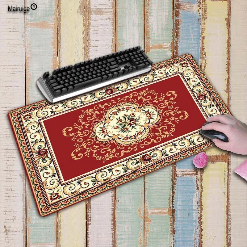 XGZ красные персидские ковры коврик для мыши замок края большой игровой Мышь