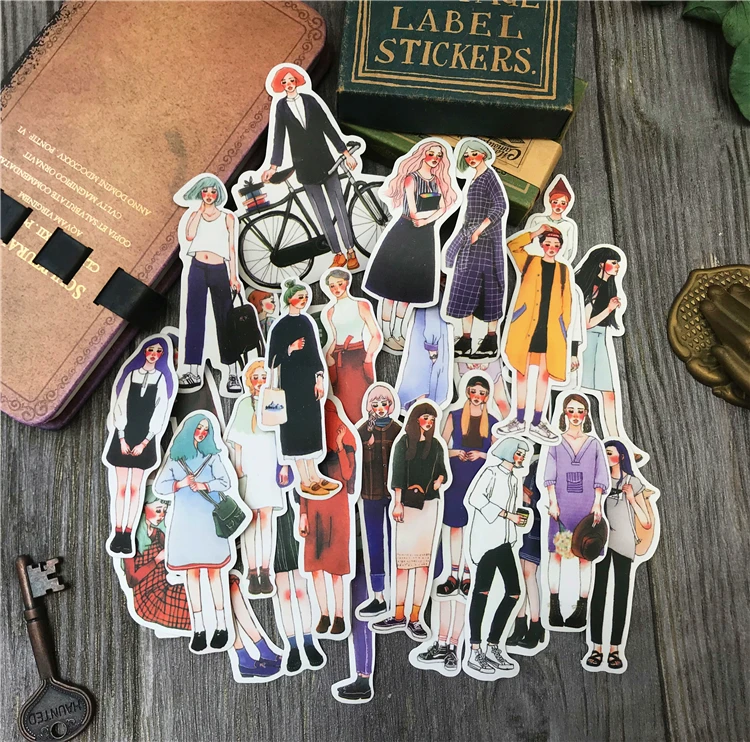 Милые канцелярские товары для девочек наклейки магазина скрапбукинга рукоделия