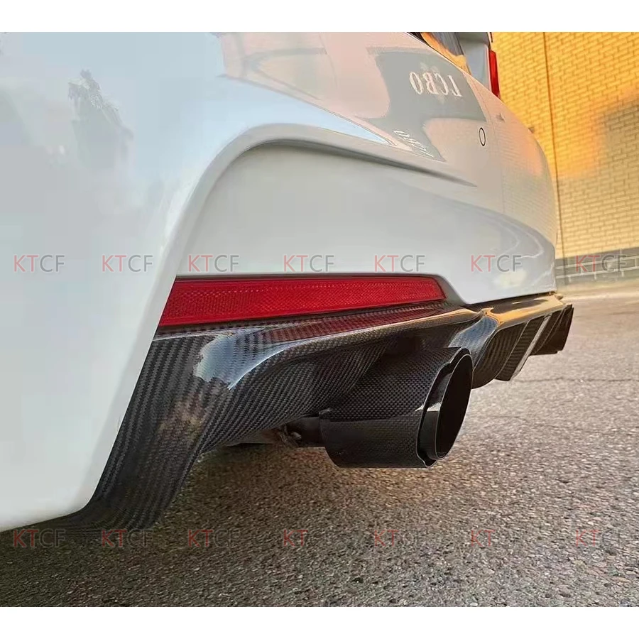 Диффузор для заднего бампера из углеродного волокна спойлер с подсветкой BMW 3