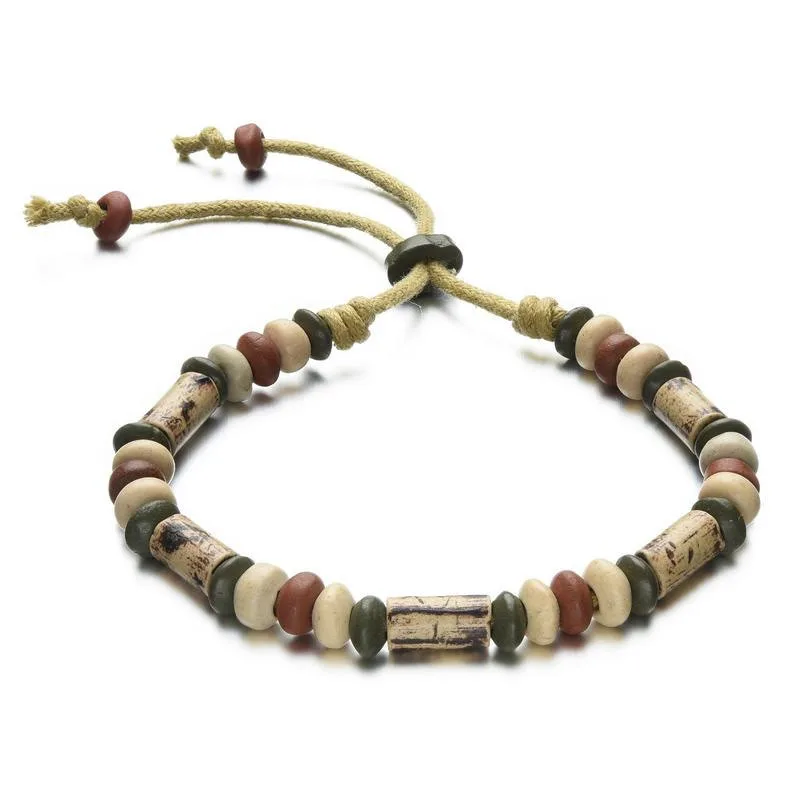 Регулируемые браслеты для мужчин женщин детей наручный браслет коричневая