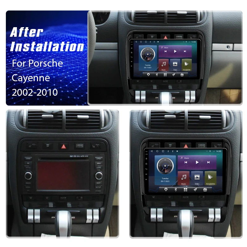 Автомагнитола Roadwise 2 din мультимедийный плеер на Android для Porsche Cayenne 1 9PA 2002 - 2006 2007 2008