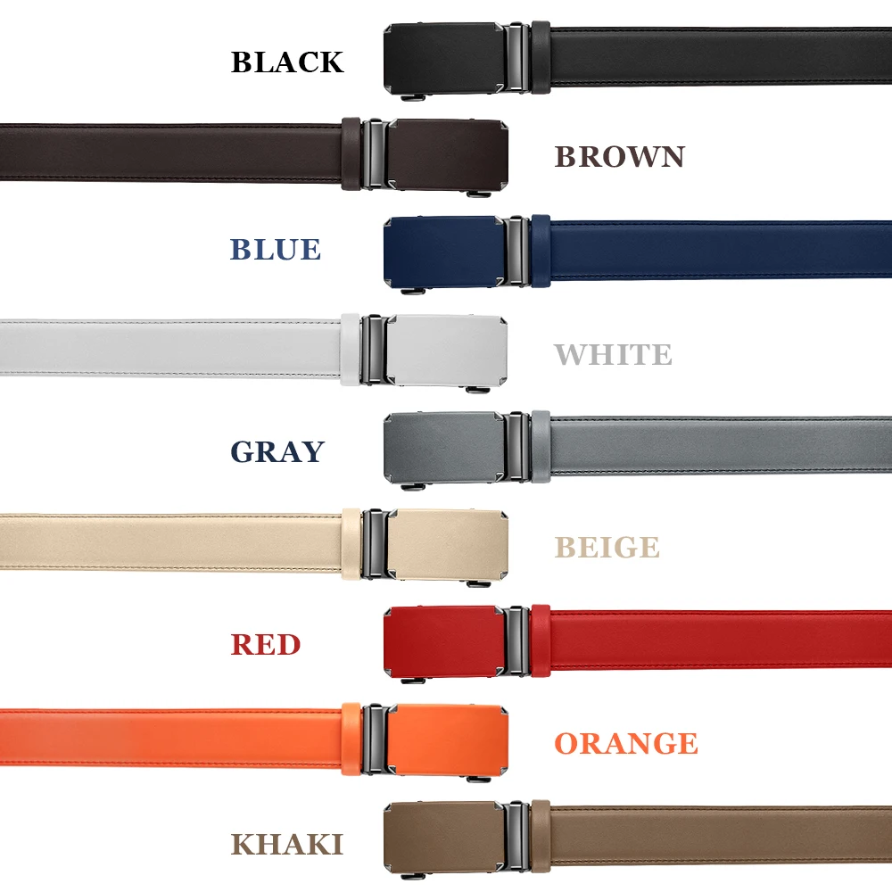 hot new men belts famous brand belt multicolor male designer automatic buckle cowhide leather men belt luxury belt free global shipping