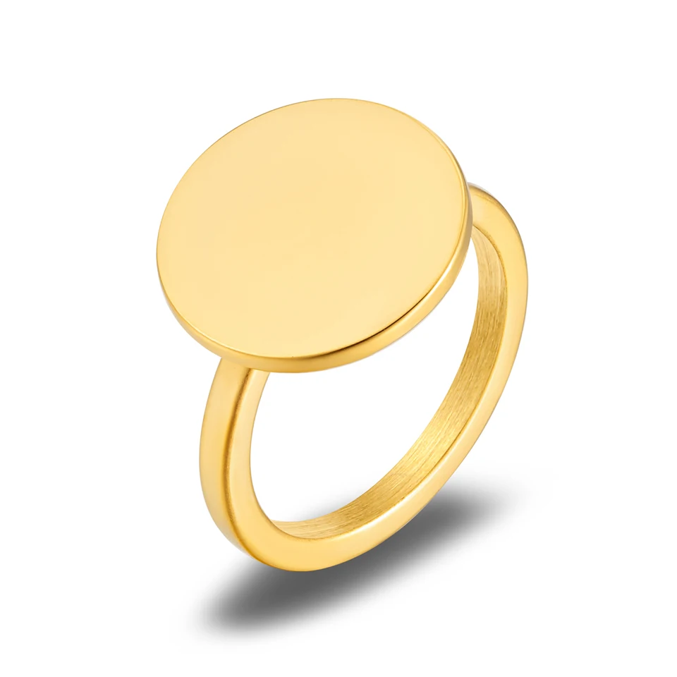 Новое модное 18 K обручальное кольцо для женщин минималистичный золотой цвет