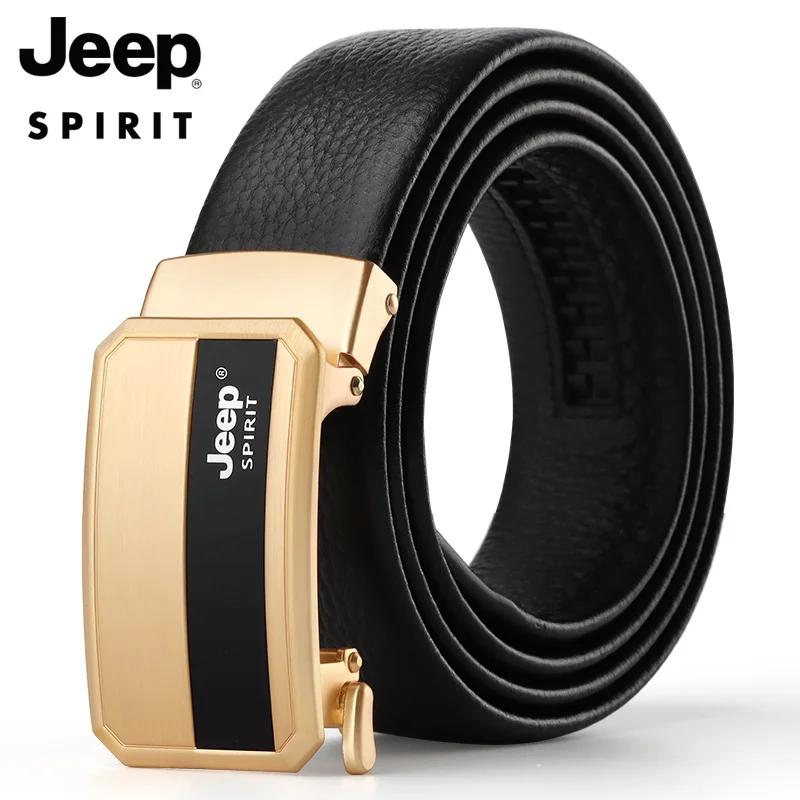 

Ремень мужской из воловьей кожи, простой модный дизайнерский деловой пояс с автоматической пряжкой из сплава