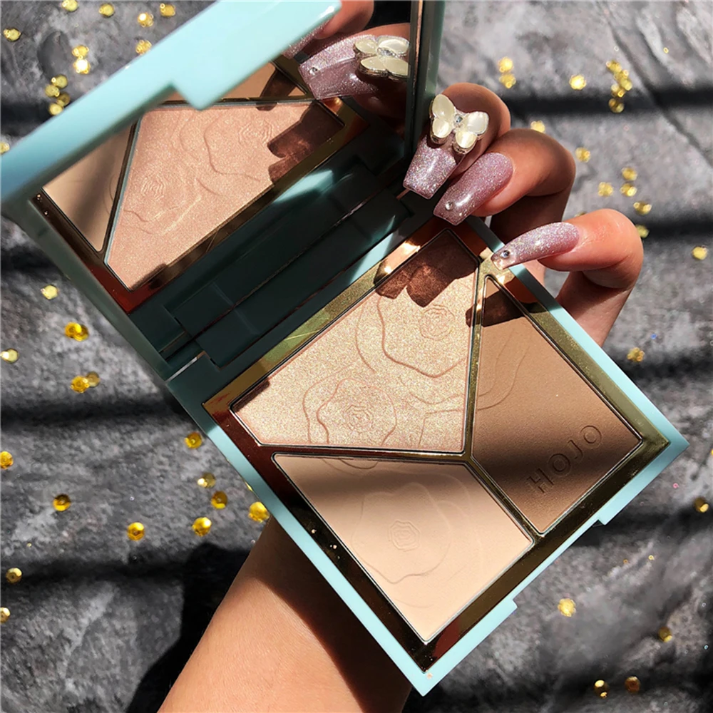 Hojo New High-Gloss Stereo Repair Plate Fine Powder Makeup Natural Waterproof Sweat-Proof Does Not Take off | Красота и здоровье