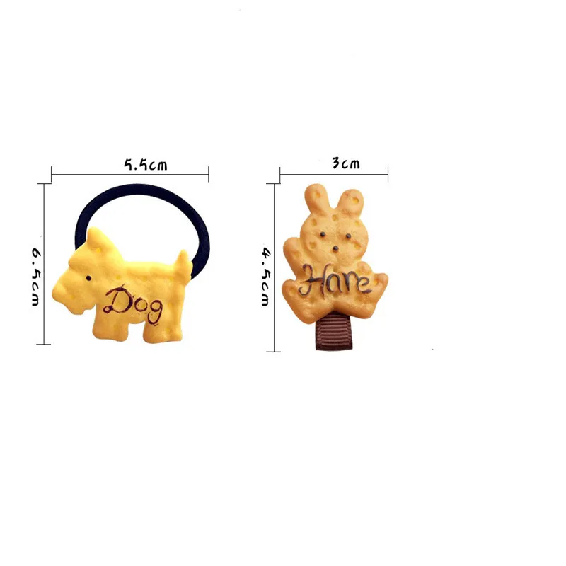 Милые заколки для волос в форме печенья девочек повязки на голову собаки медведя