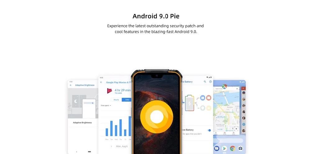 Doogee S68 Pro 5,8" прочный смартфон IP68/IP69K MTK Helio P70 мобильный телефон 6 ГБ 128 ГБ Octa мобильный телефон AL 21 МП Тройная камера NFC