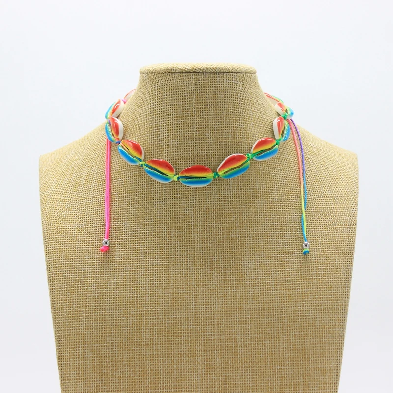 Модное богемное ожерелье ручной работы/богемное из металлической ракушки