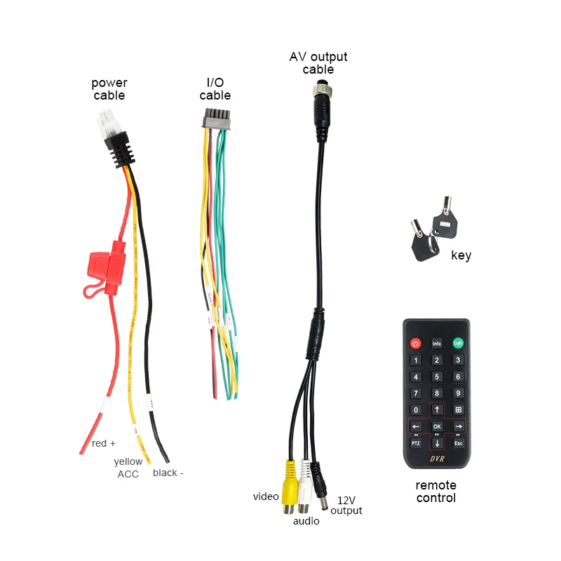 1080P AHD HD Жесткий диск 4CH Мобильный Dvr + 4 шт. 2.0MP внутренняя пластиковая