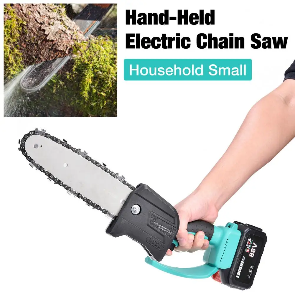 

8 Inch Mini Electric Chainsaw Cordless Hand-held Portable Brushless Home Garden Logging Power Tool Electric Pruning Saw US/EU/UK