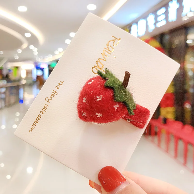 

2020 Children Cute Fresh Fruit Vegetable Barrettes Hairpins Girls Lovely Nylon Alloy Hair Clips Headbands Kids Hair Accessories