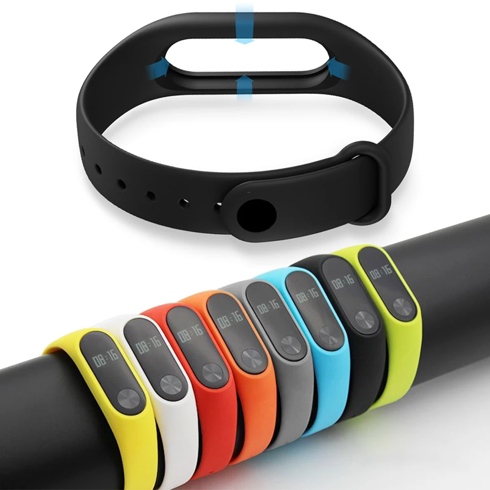 Ремешок силиконовый для смарт браслета Mi band 2 сменный браслет Xiaomi Band аксессуары
