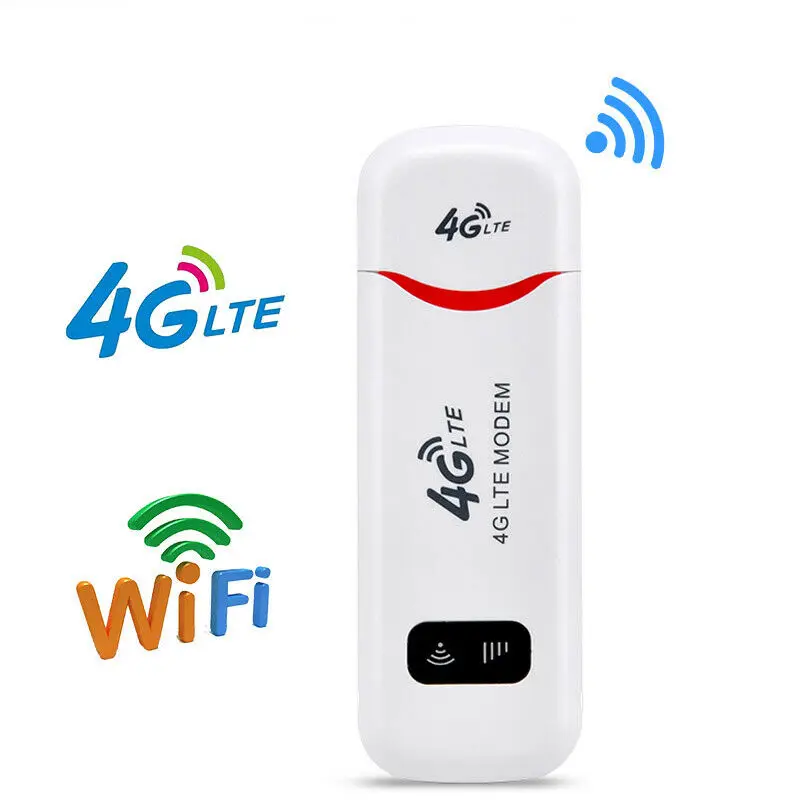 

4G WiFi USB Router 100Mbps LTE Modem Wireless Hotspot with SIM Card for Smartphone iPad PC Laptop