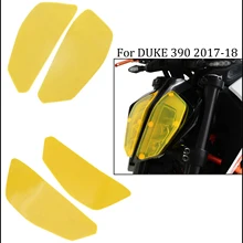 MTKRACING FOR KTM 390 DUKE 2017-2018 motorcycle Headlight Protector Cover Shield Screen Lens