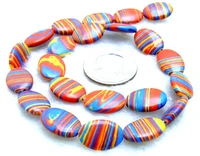 qingmos 1217mm oval red peacock zebra stripe agates stone loose beads for jewelry making diy necklace bracelet strand 15 l558