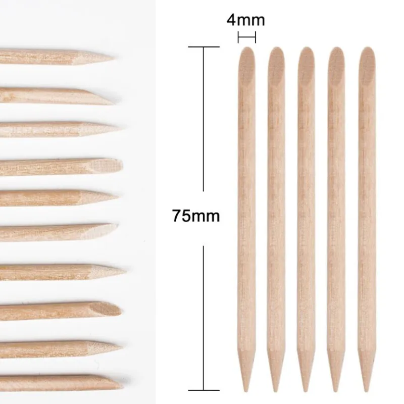 Новое поступление 200 шт./компл. оранжевые женские двухсторонние деревянные