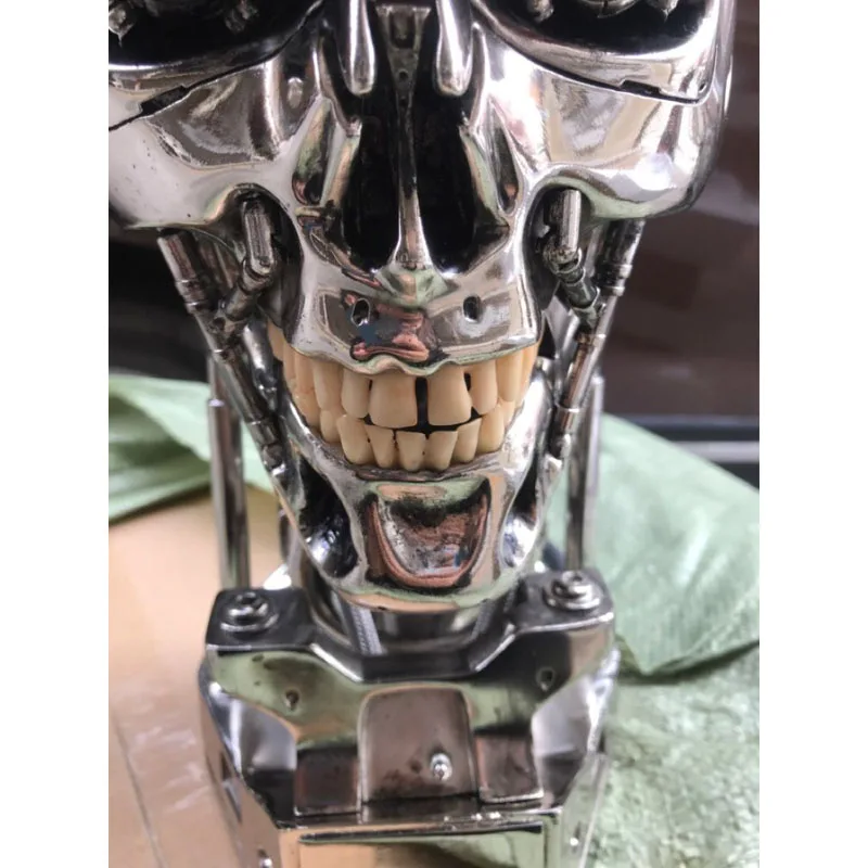 Круто! 1:1 весы Termi 39 см T-800 череп с чипом Стандартный гальваническим покрытием
