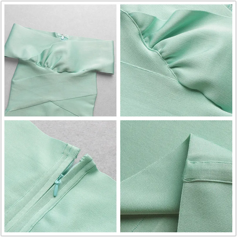 Women Dresses Sexy 2019 Autumn Winter Dress Midi Bodycon Bandage Green Elegant Club Ladies Party Night Clothes | Женская одежда