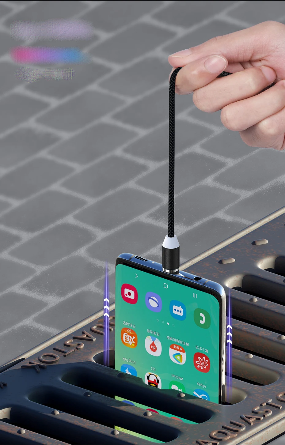 Магнитный кабель для передачи данных 5A Huawei супер быстрая зарядка Android зарядный