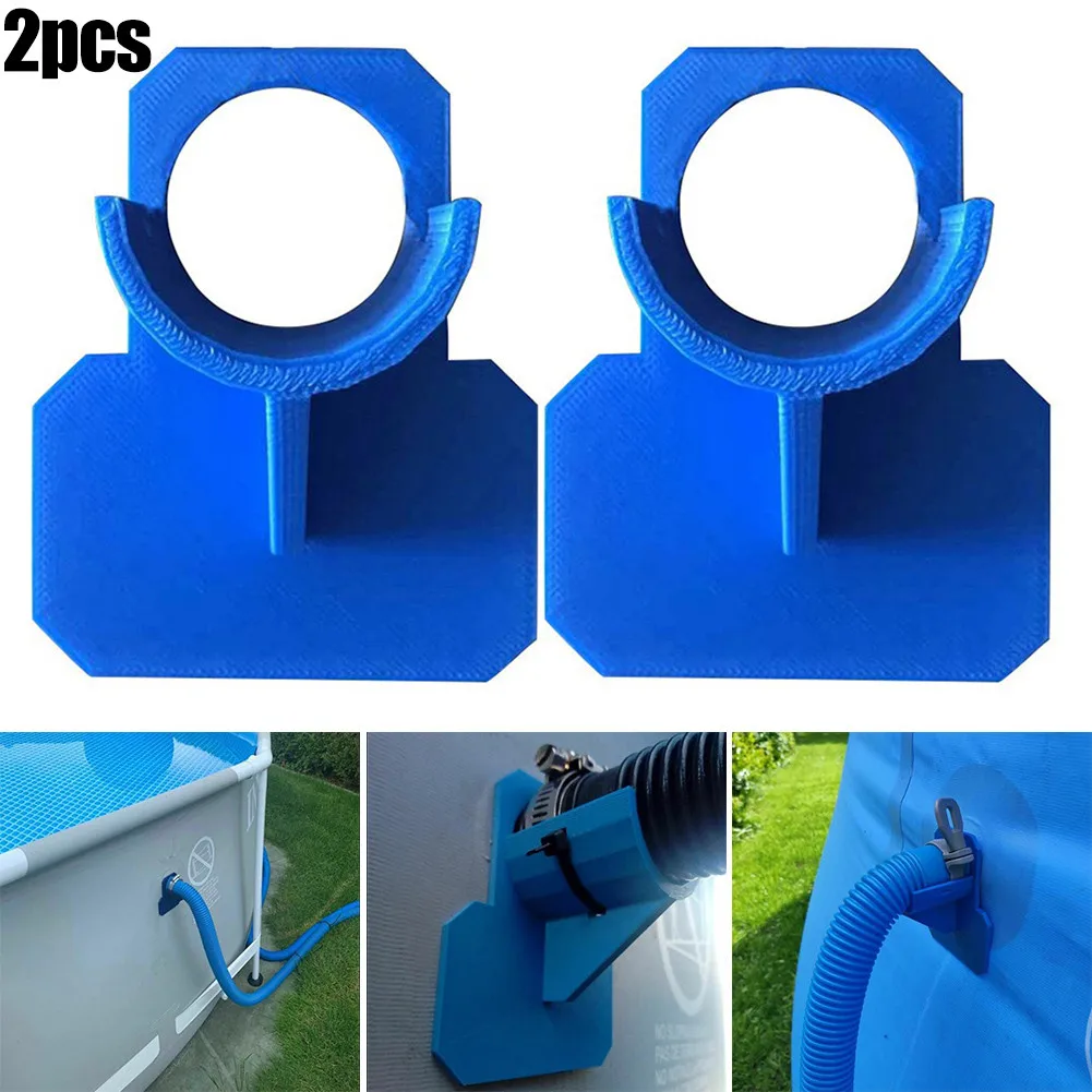 

2Pcs Swimming Pool Pipe Holder Mount Supports Bracket For Hose 30-37 Mm Ground Swimming Pool Hose Outlet With Cable Tie