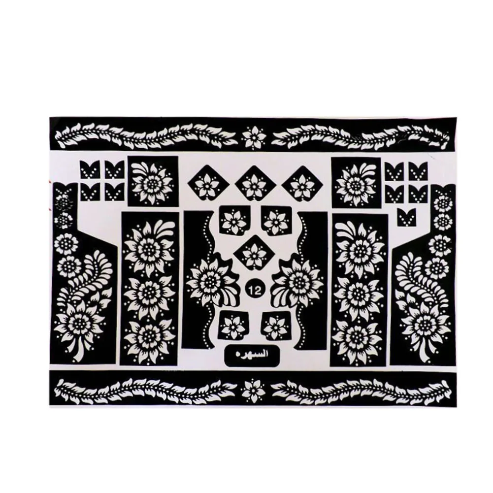 Шаблоны татуировки руки/ноги трафареты для татуировок хной аэрографии