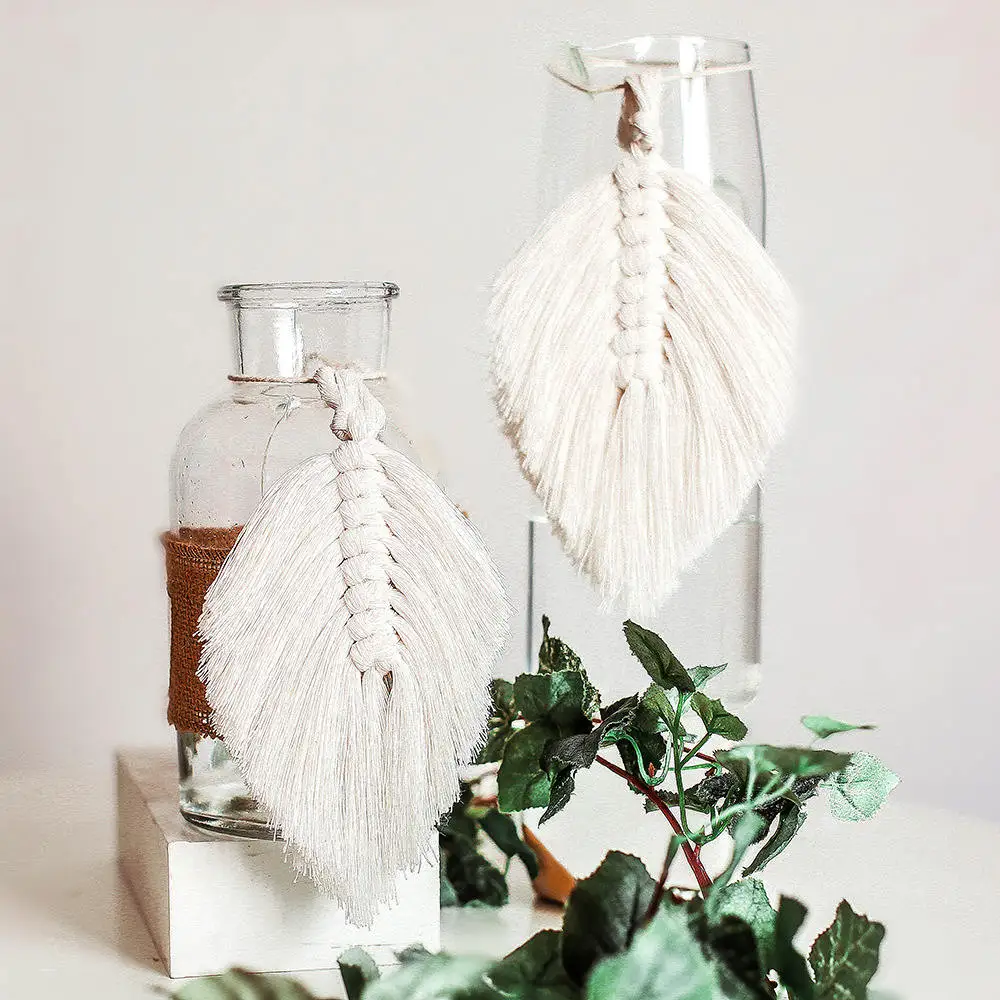

Hand-woven Cotton Rope Insulation Pad Home Wall Hanging Decoration (3 Pcs Per Sale) Cotton Thermal Pad